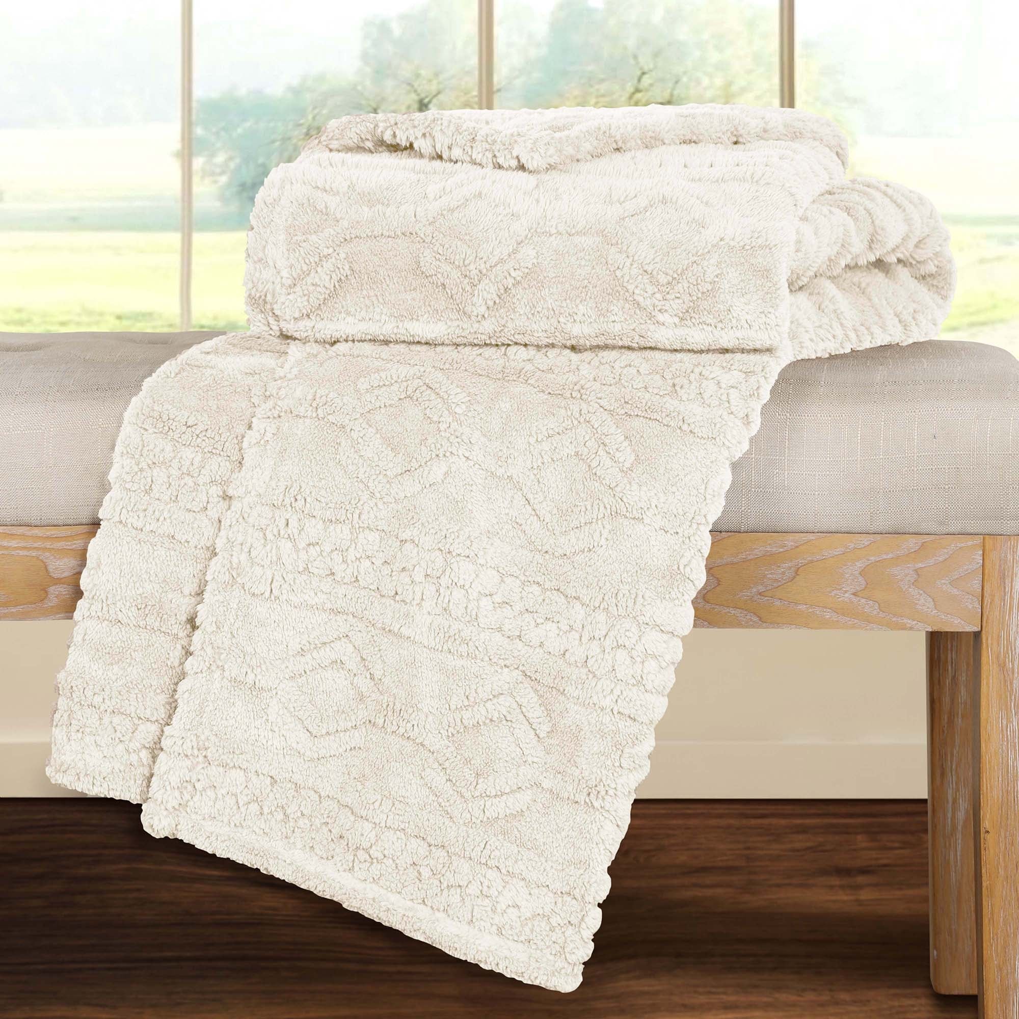Fluffy cotton blanket clearance