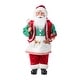 preview thumbnail 82 of 92, Glitzhome 18"H Faux Fur Christmas Santa Figurines with Porcelain Face