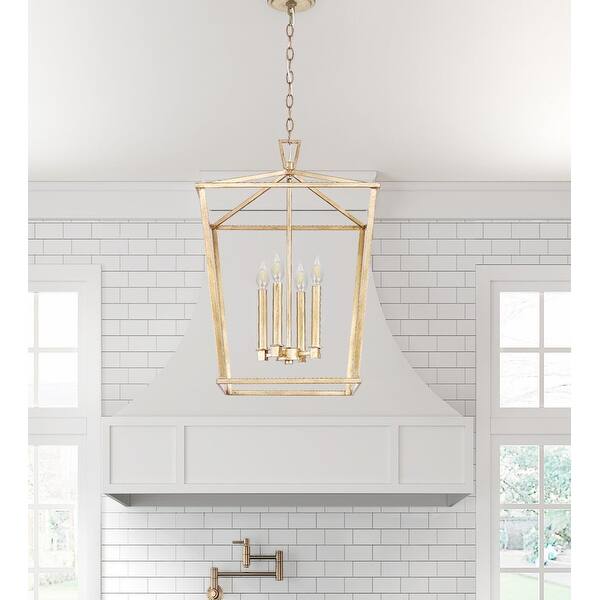 Shop Farmhouse Modern Kitchen Island Lantern Gold Finish