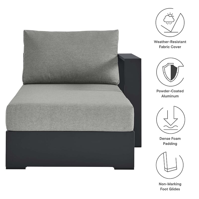 Tahoe Patio Aluminum Modular Right-Facing Chaise Lounge
