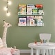 preview thumbnail 2 of 8, Wallniture Utah Wood Wall Shelves for Book and Toy Storage (Set of 2) - White
