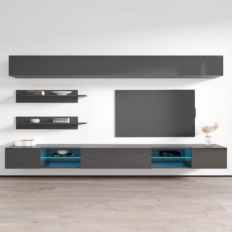Fly I1 33TV Wall Mounted Floating Modern Entertainment Center
