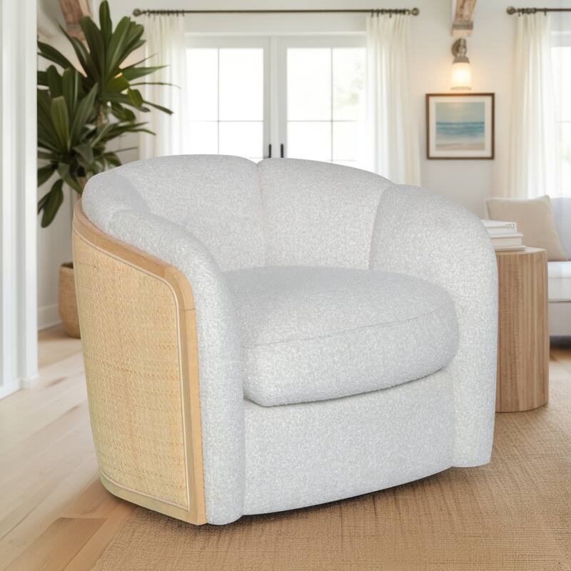 Violet Contemporary Coastal Accent Chair - Desert Sand