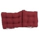 preview thumbnail 40 of 39, Multi-section Tufted Indoor Microsuede Seat/Back Chair Cushion (Multiple Sizes)