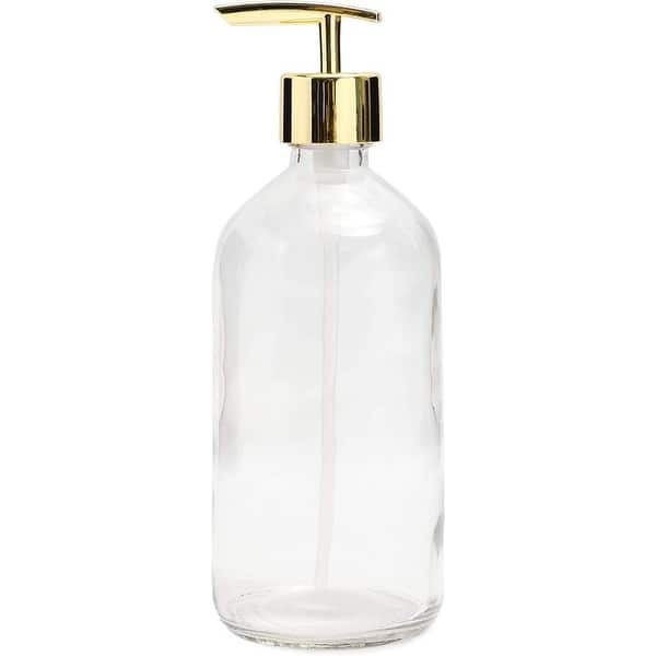 16 Oz Glass Hand Soap Dispenser Liquid Dish Soap Dispenser For Kitchen Sink  Bath