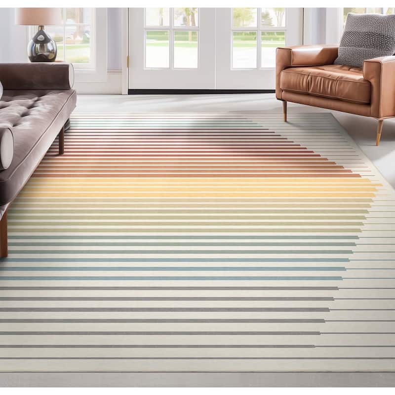 Well Woven Apollo Odyssey Modern Geometric Flat Pile Area Rug - 7'10" x 9'10" - Multi