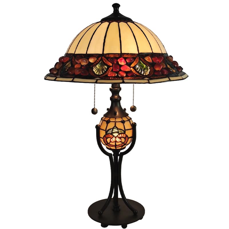 Chiara Tiffany Table Lamp with Night Light