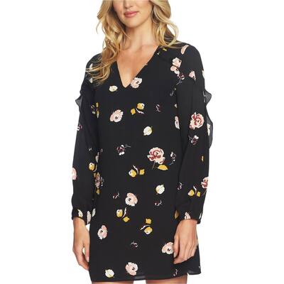 1.State Womens Floral A-Line Dress