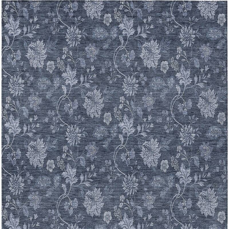 HomeRoots Floral Transitional Rectangle Outdoor Rug