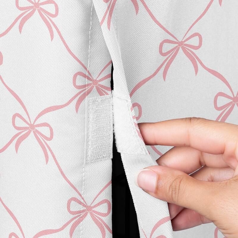 Sweet Jojo Designs Pink Bows Dog Crate Kennel Cover 30in. -Blush Elegant Bow for the Ballerina Ballet Dancer Princess Collection