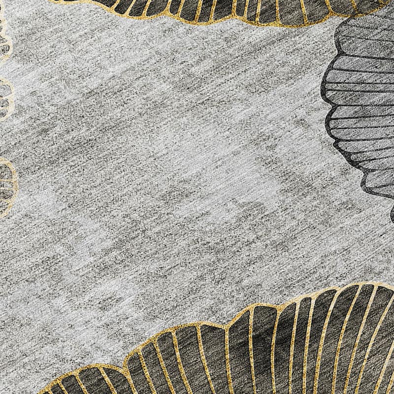 HomeRoots Floral Transitional Rectangle Outdoor Rug