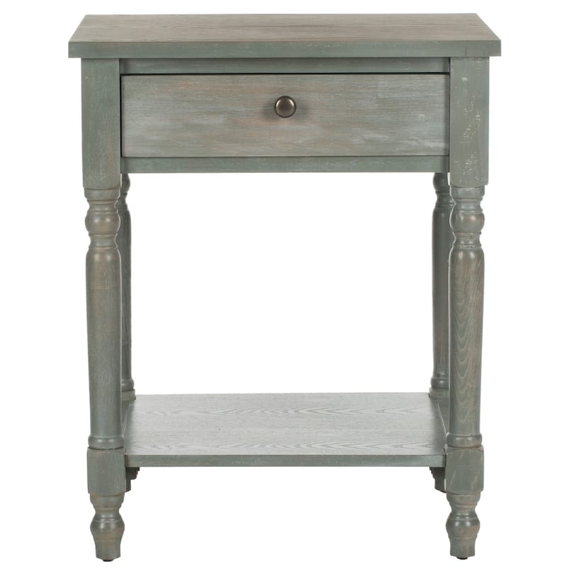 SAFAVIEH Wendel Accent Table - 20" x 16" x 25" - 20Wx16Dx25H - Ash Grey