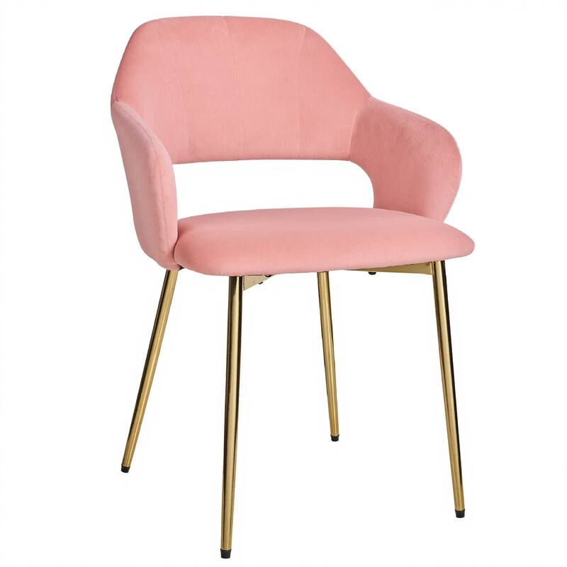 VECELO Modern Upholstered Dining Chairs Set of 4, Velvet Kitchen Chairs for Dining Room