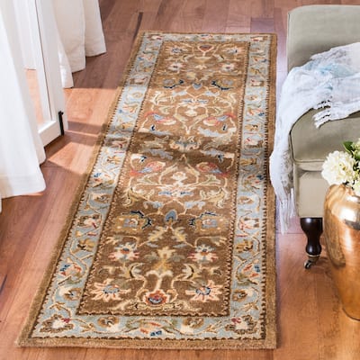 SAFAVIEH Handmade Bergama Tiney Oriental Hand-spun Wool Rug