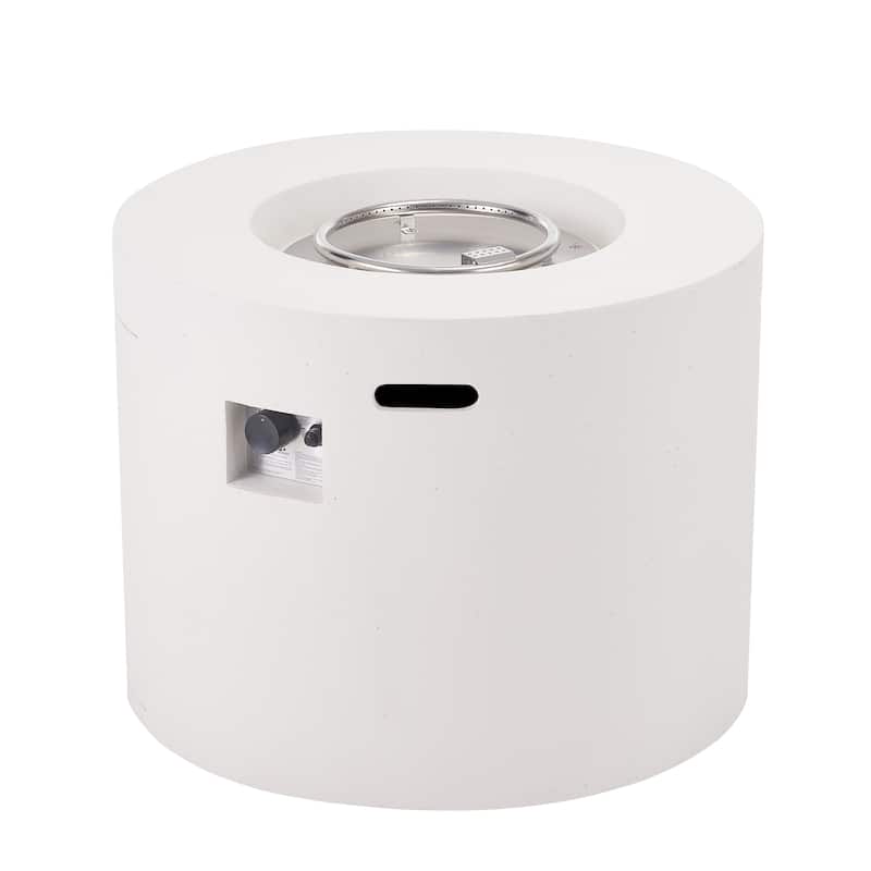 Aidan Outdoor Circular Propane Fire Pit by Christopher Knight Home