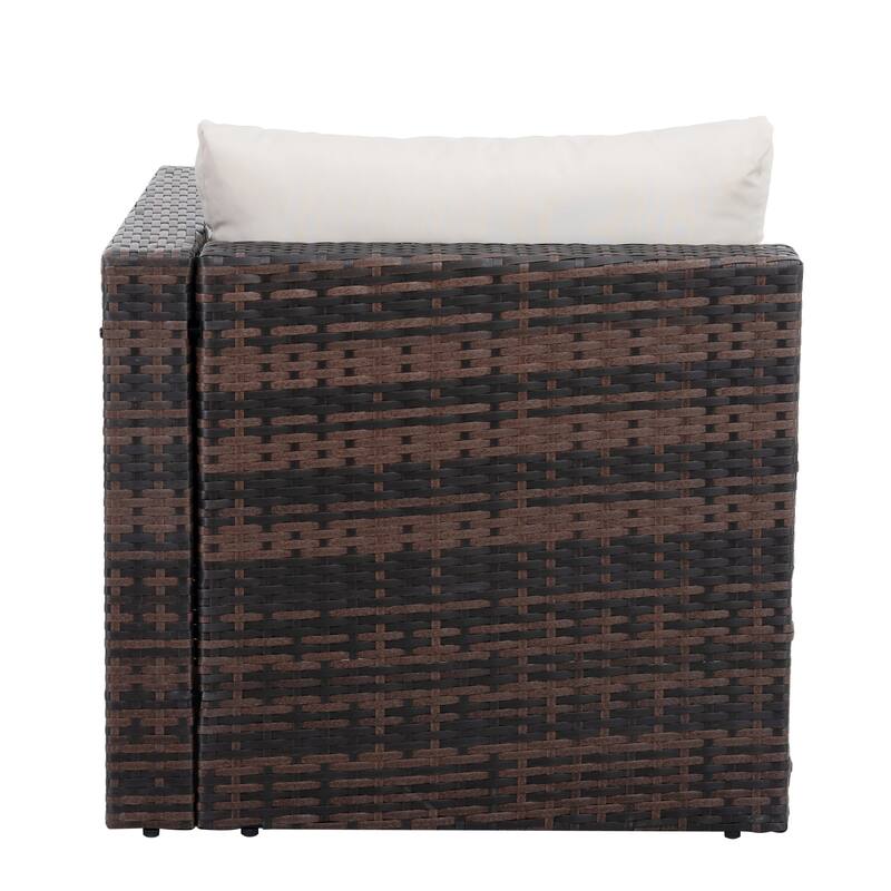 Outdoor Wicker Weaving Conversation Combo Set of 5