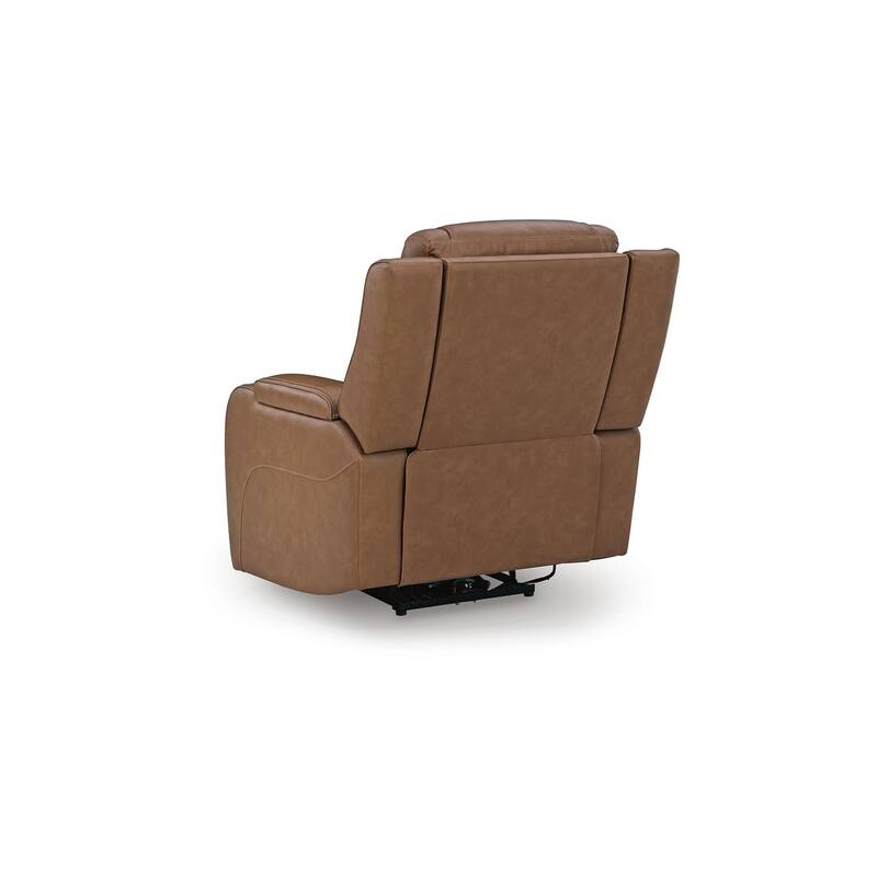 Signature Design by Ashley Guru Brown Power Recliner with Audio Seating