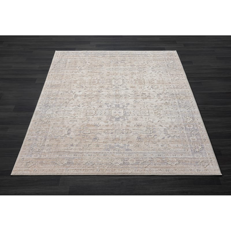 Sevita Lancaster Bordered Area Rug