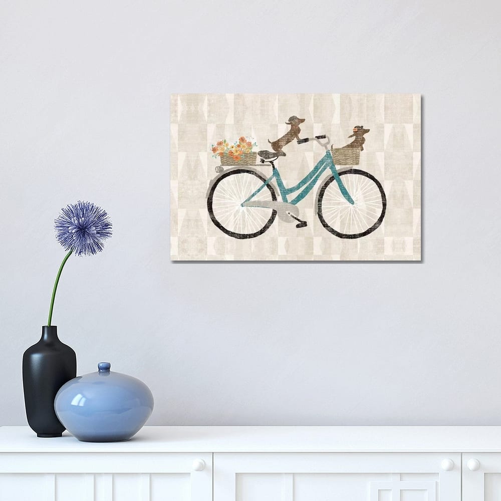 iCanvas "Doxie Ride I" by Sue Schlabach Canvas Print
