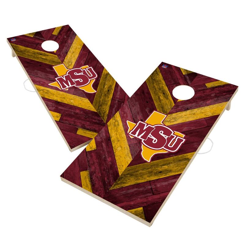 Midwestern State Mustangs Cornhole Board Set - 16 Years and Up