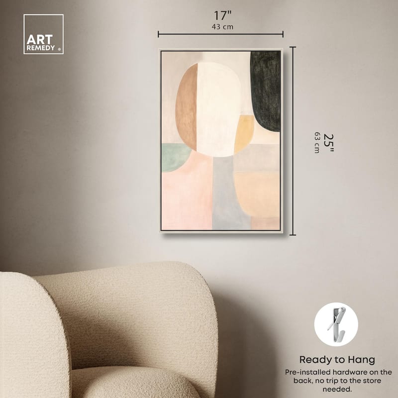 Soft Cubism I Canvas by Art Remedy