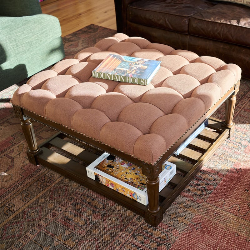 Maven Lane Mesa Square Upholstered Coffee Table