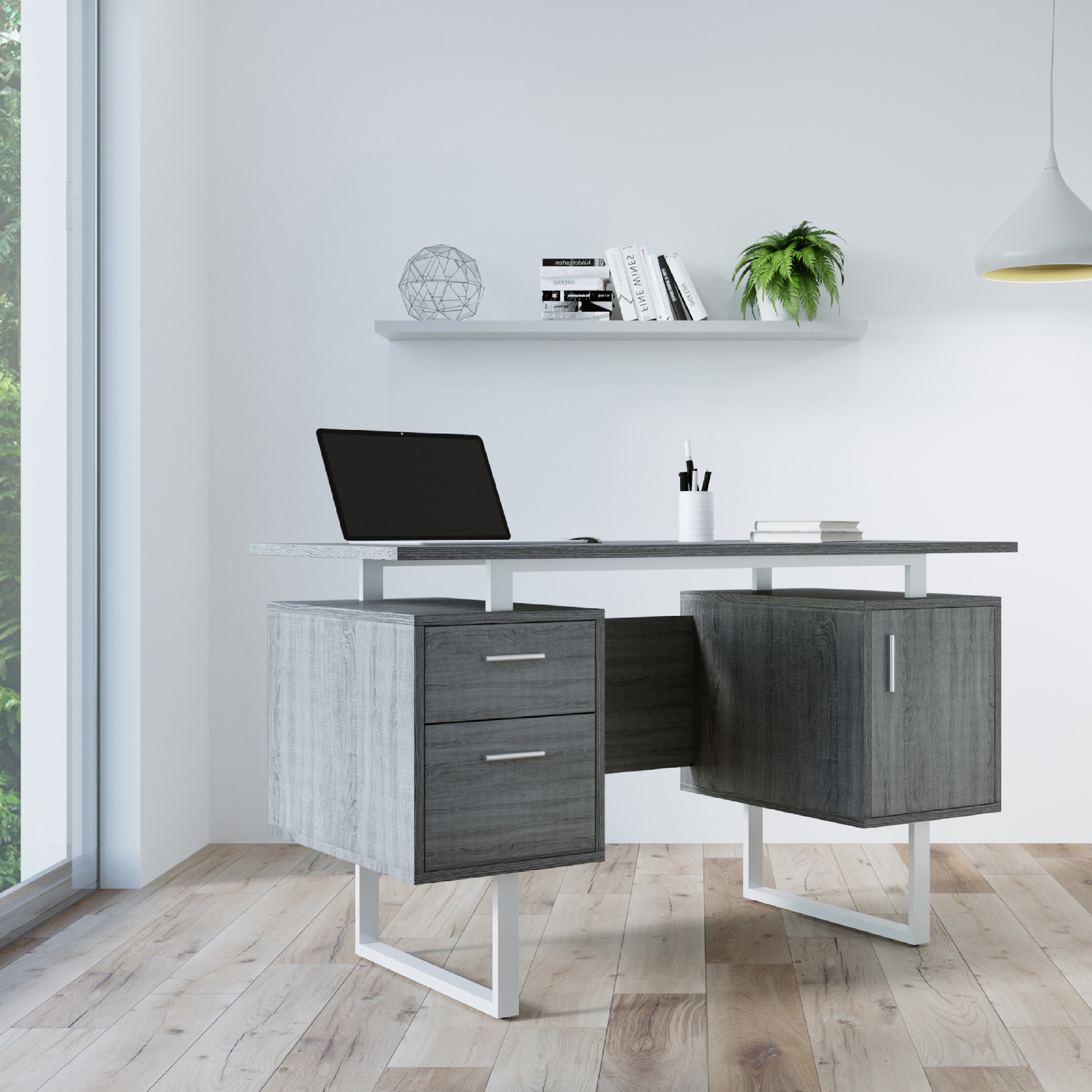 https://ak1.ostkcdn.com/images/products/is/images/direct/7e440ae0166635b187724c0bc06fb1334695ac45/Modern-Office-Desk-with-2-Drawers-and-Door-Storage%2C-Grey.jpg