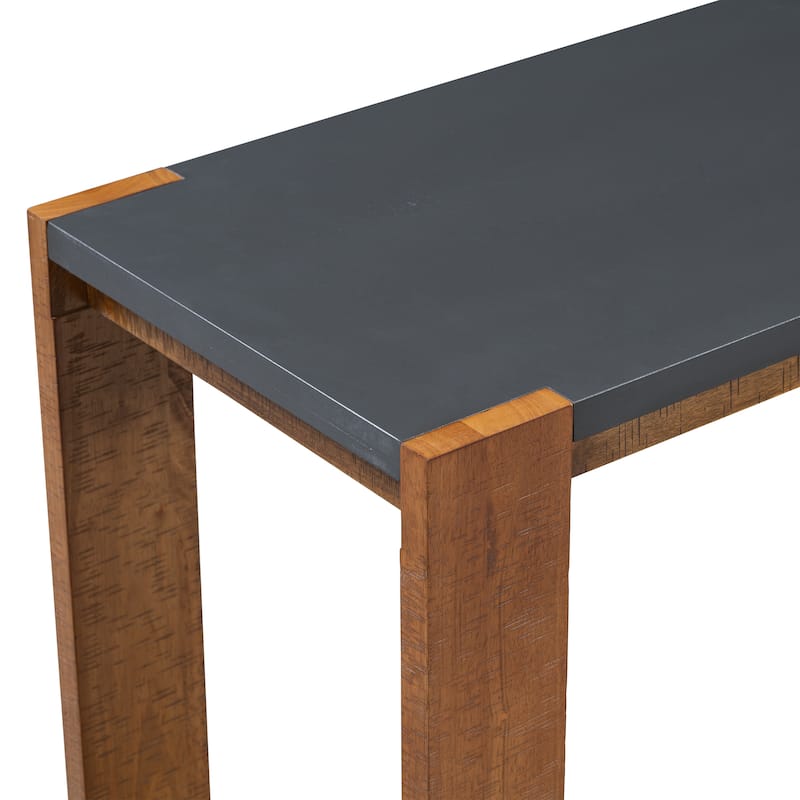 U_STYLE Distinctive Features of a Minimalist Console Table with Bottom Shelf and Four Legs