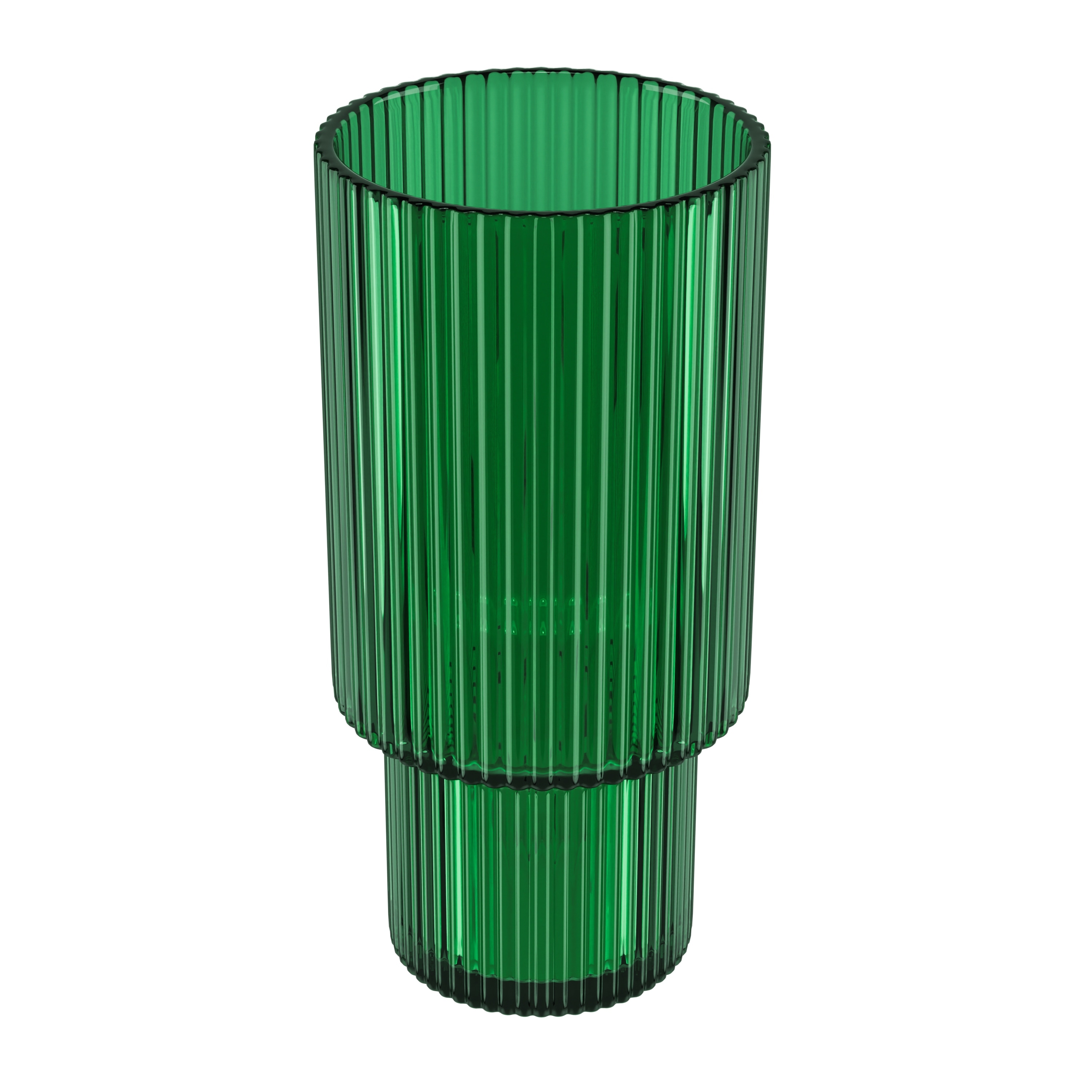 vintage atelier American Atelier Vintage Ribbed Fluted Glasses Set of 4 - On