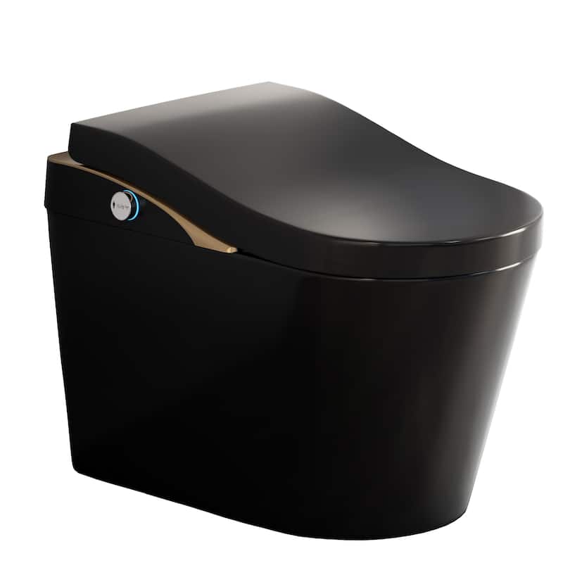 Smart Toilet with Bidet & Auto Flush - Black