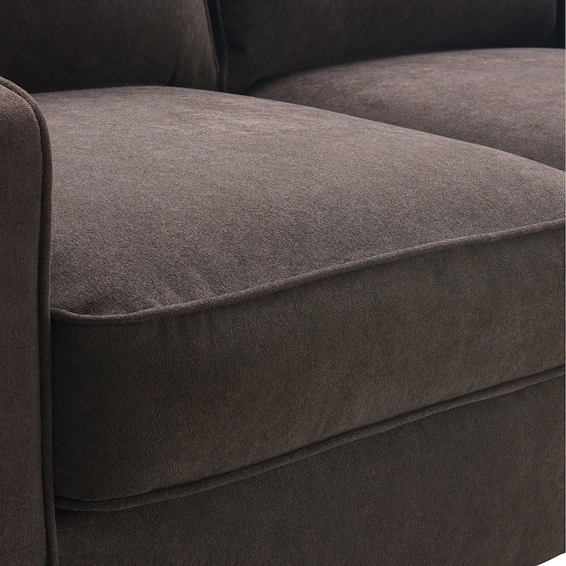Serta Palisades Upholstered 61" Sofas for Living Room Modern Design Couch, Straight Arms, Tool-Free Assembly