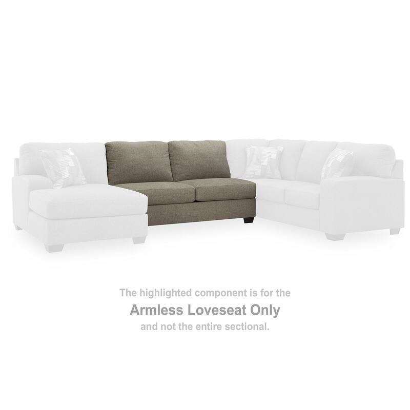 Signature Design by Ashley Newellen Light Brown 3-Piece Sectional with Double Chaise - 142" W x 61" D x 39" H