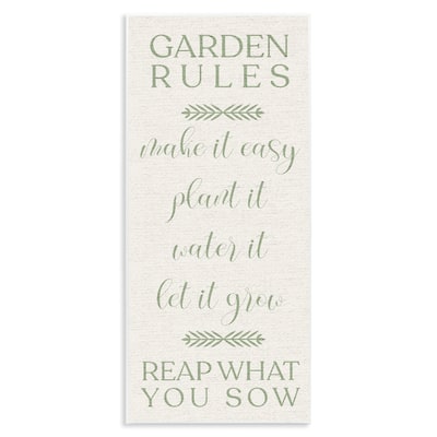 Stupell Country Garden Rules Wall Plaque Art Design By Lil' Rue