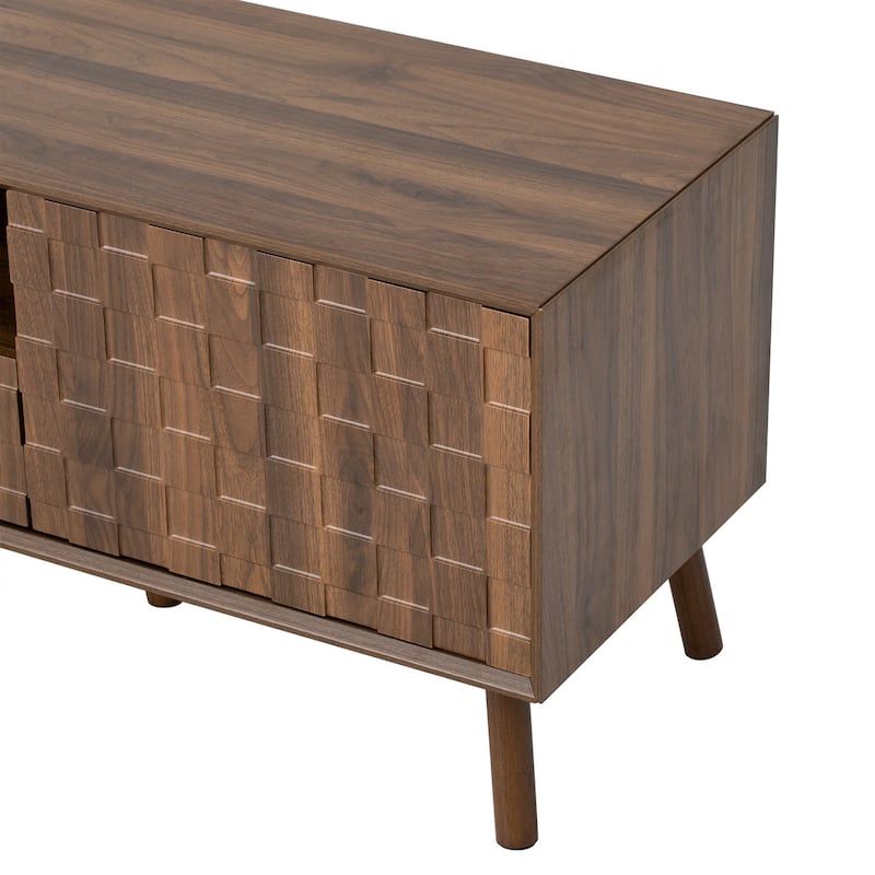 78 in with Solid Wood Legs TV Stand - n/a