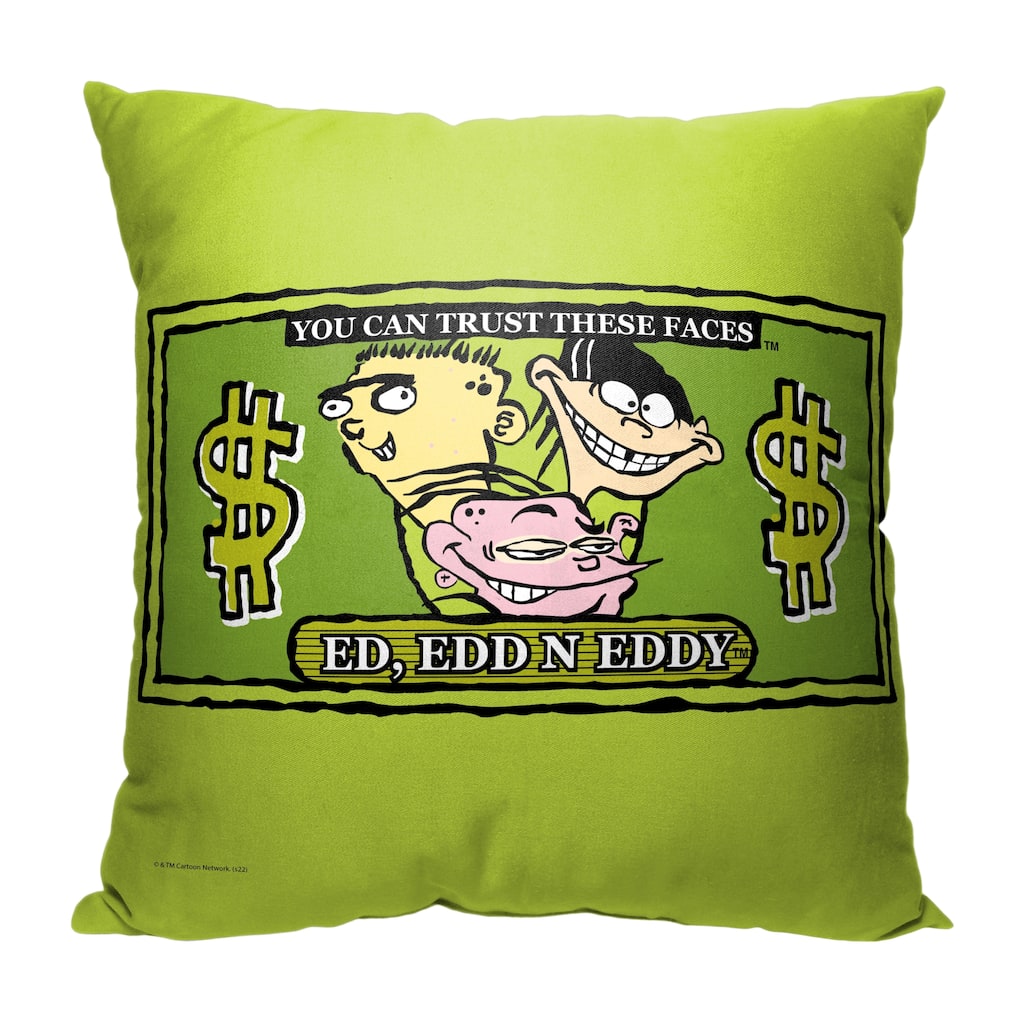 Cartoon Network Ed Edd N Eddy Trustworthy Faces 18 Inch Throw Pillow
