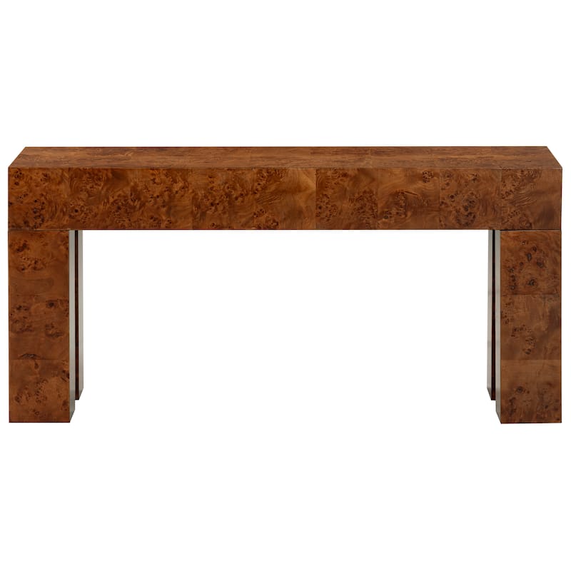 SAFAVIEH Couture Betharose Burl Wood Cons Table - 60"W x 16"D x 29"H