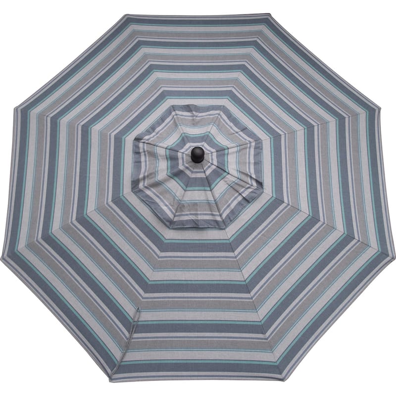 9' Market Umbrella - Counter Height - Trusted Coast Stripe