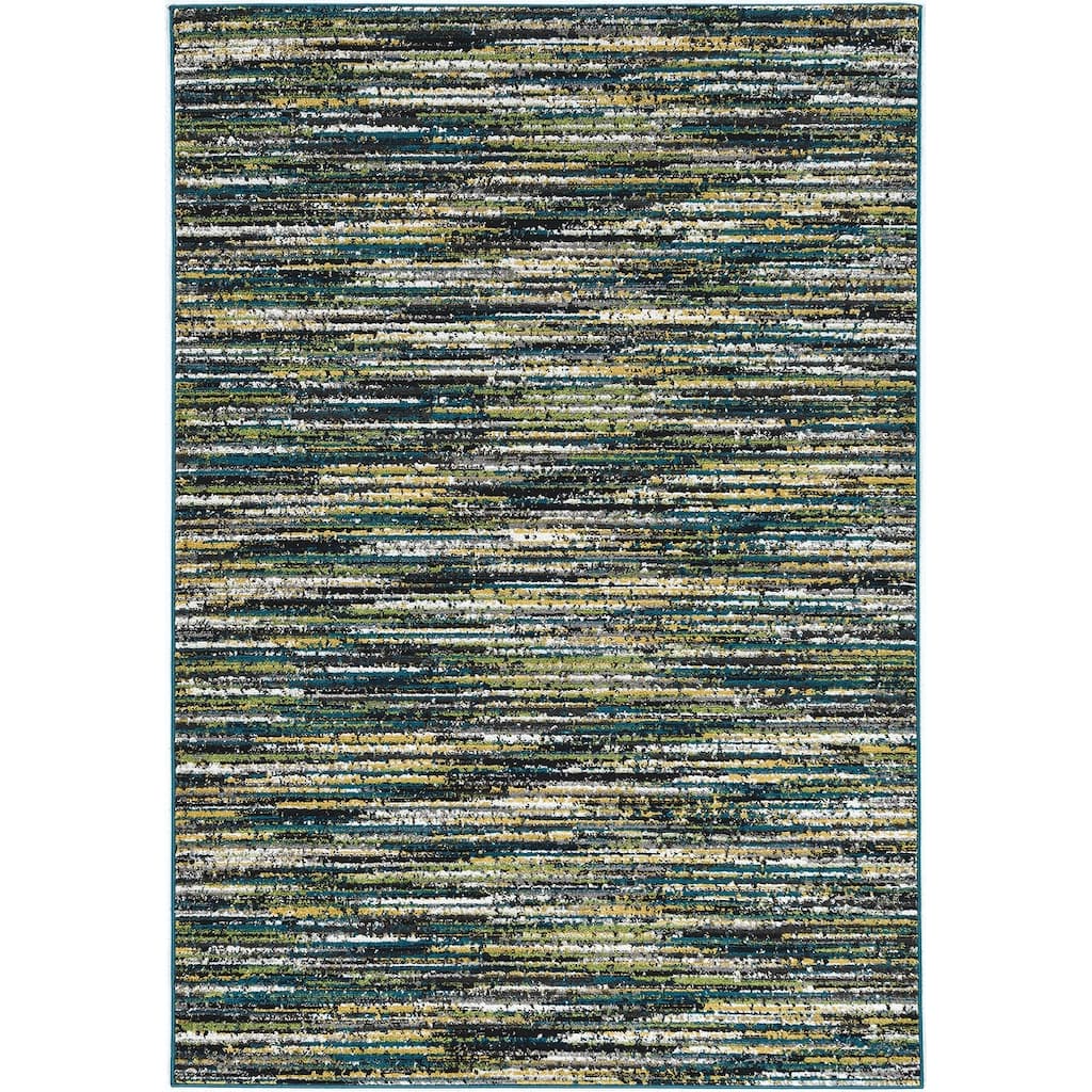 Skyline Abstract Mid-Century Blend Area Rug
