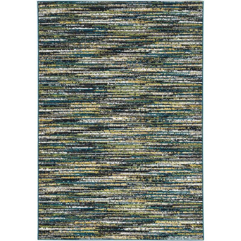 Skyline Abstract Mid-Century Blend Area Rug - 9' x 13'