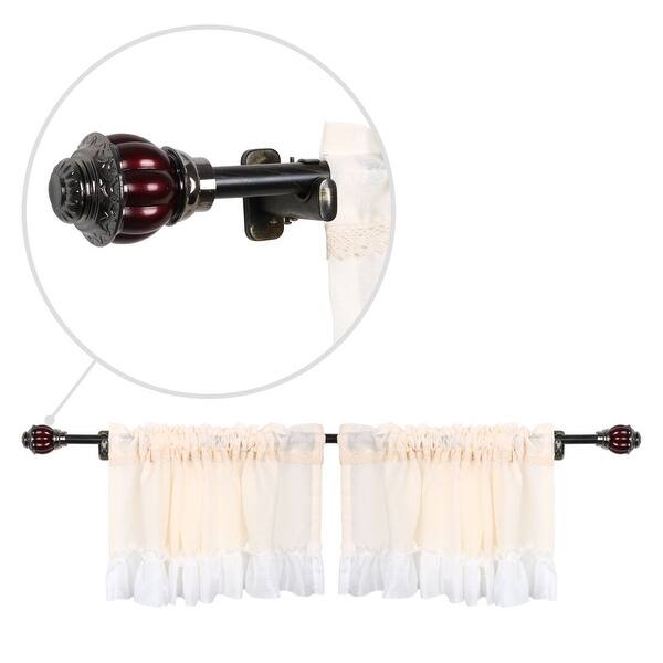Shop Family Curtain Drapery Window Rod Ends Cap Finials Burgundy
