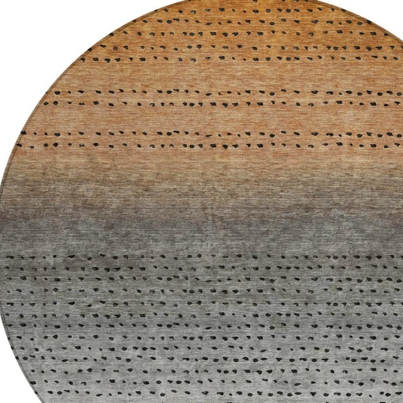 HomeRoots Abstract Transitional Rectangle Outdoor Rug