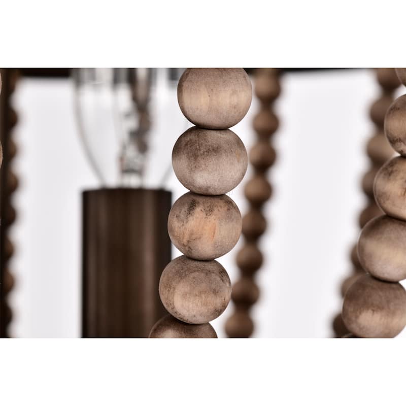 Ovid 16 Inch Bead Vintage Semi Flush Mount 3-Light