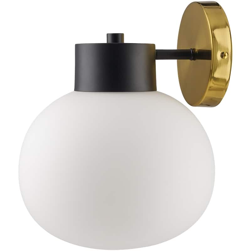 Livabliss Petit Traditional Wall Sconce - Black/Brass