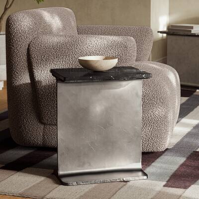 Marbelle - I-Beam Marble Side Table