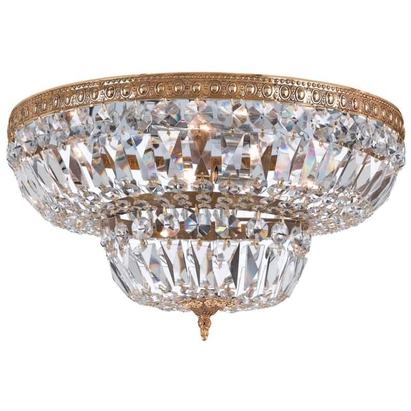 Crystorama Lighting Group Six Light Swarovski Spectra Crystal Flush