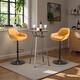 Option 3PCS Brown Table & Yellow Chairs