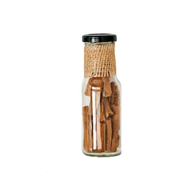 Cinnamon Sticks in 6" Glass Bottle, Set of 2 - 6