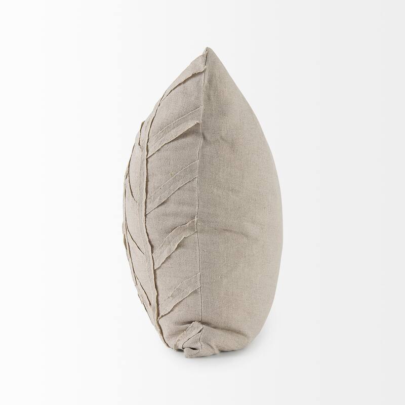 Ivivva 14L x 26W Beige Fabric Textured Decorative Pillow Cover
