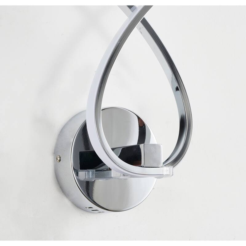 2-Light Chrome Wall Sconce With Acrylic Diffusers