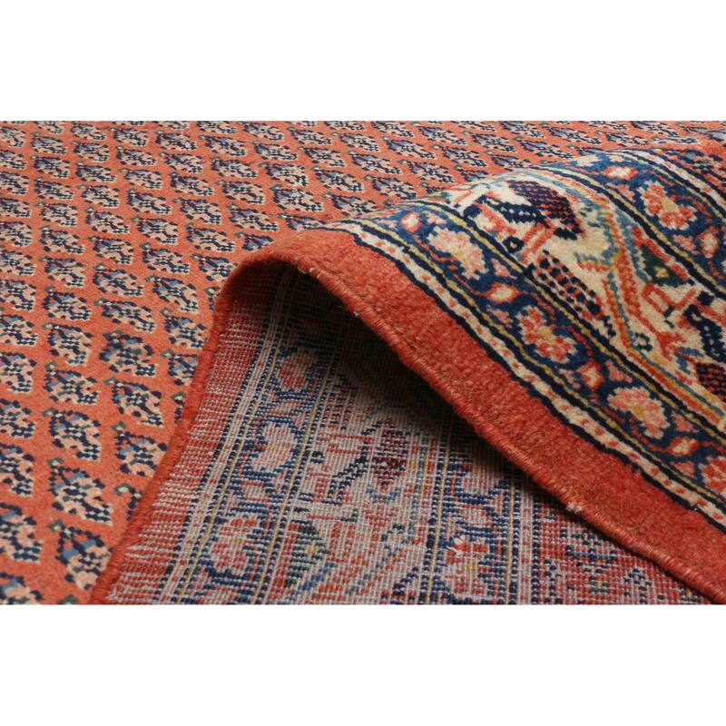 ECARPETGALLERY Hand-knotted Andelz Red Wool Rug - 3'5 x 10'2